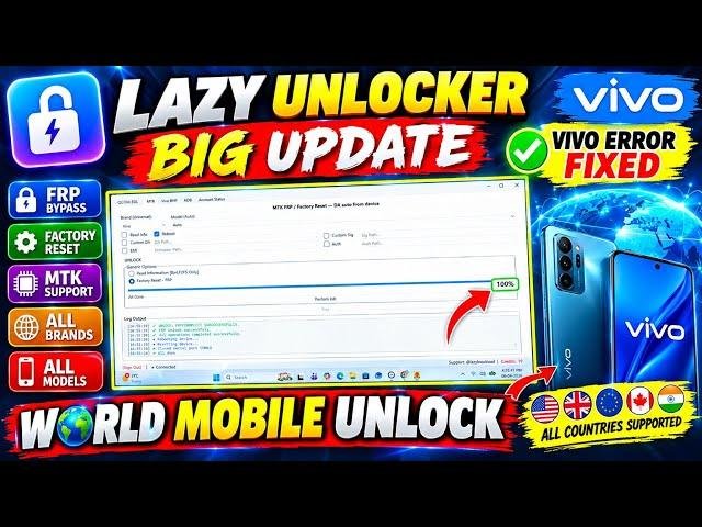 Lazy Unlocker - Realme + Vivo + Xiaomi Credits API