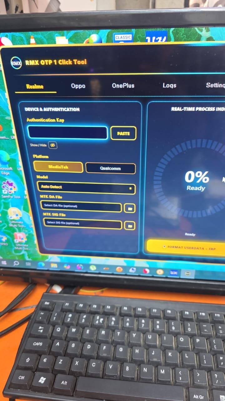 REALME OTP ( RMXOTP )(MTK Qualcomm 1 Click Lock FRP)  All Model Flash Support   (SAME DAY USE) Dont Stock